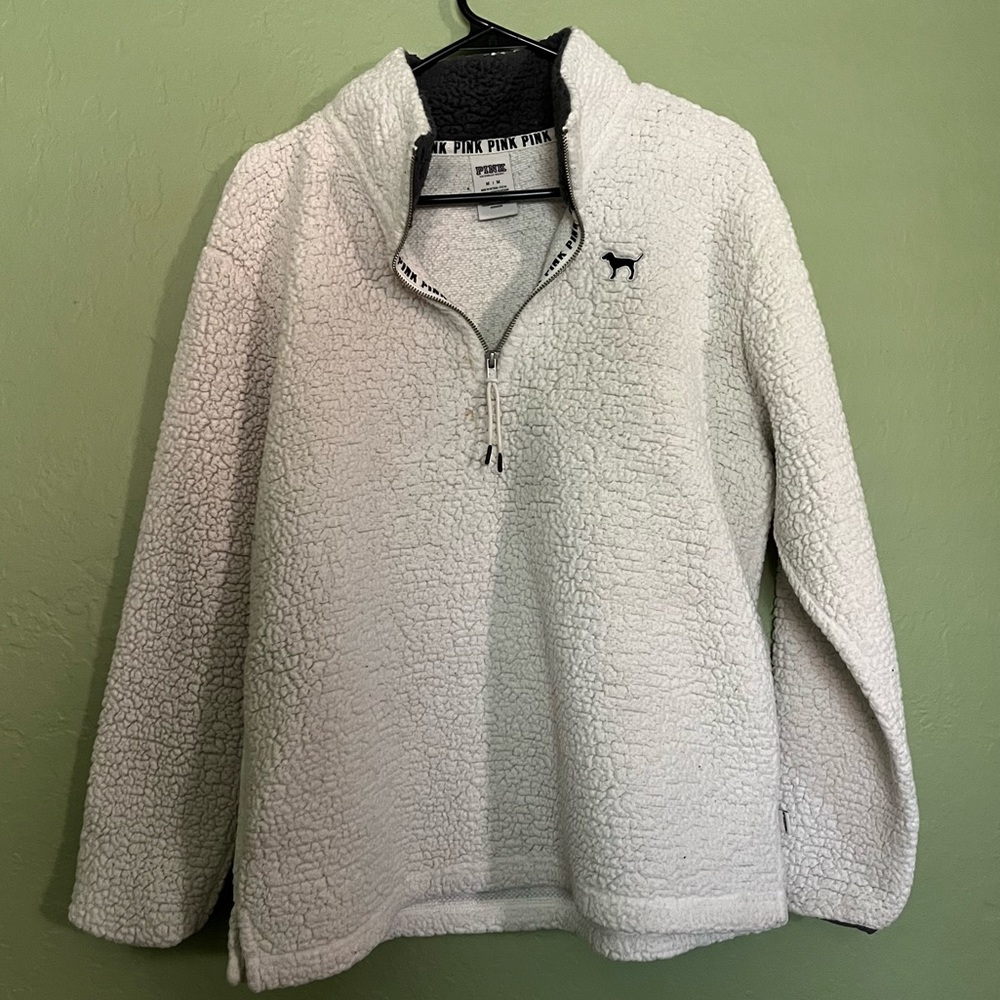 Victoria secret pink quarter zip sweater